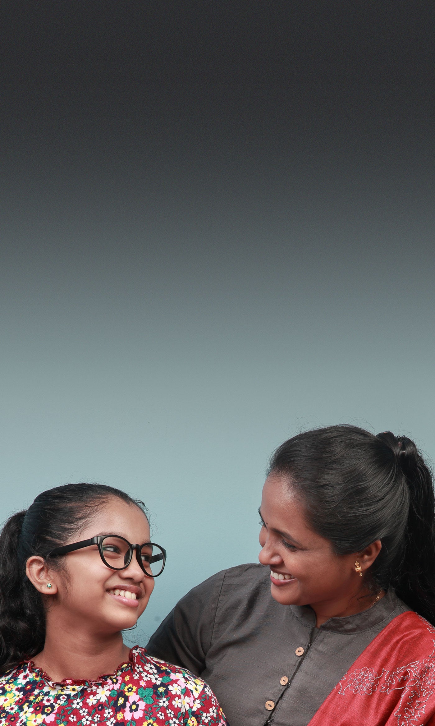 Orthodontic patient with her mum